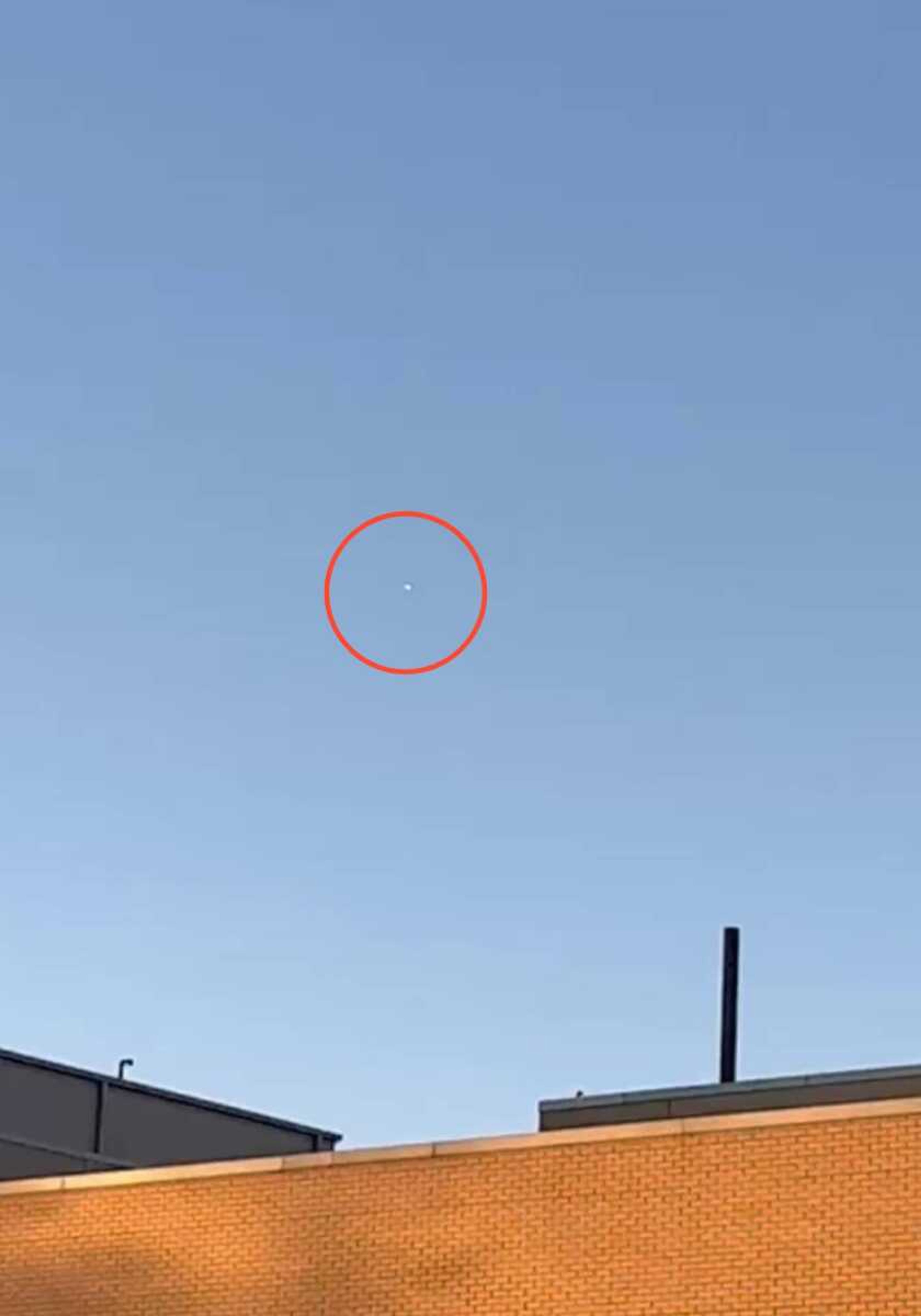 A suspected Chinese surveillance balloon can be seen traveling over Cape Girardeau at approximately 5:15 p.m. The balloon was spotted by Mass Media professor Sarah Cavanah, and she took a video of the balloon on Franklin Street behind Southeast Hospital.