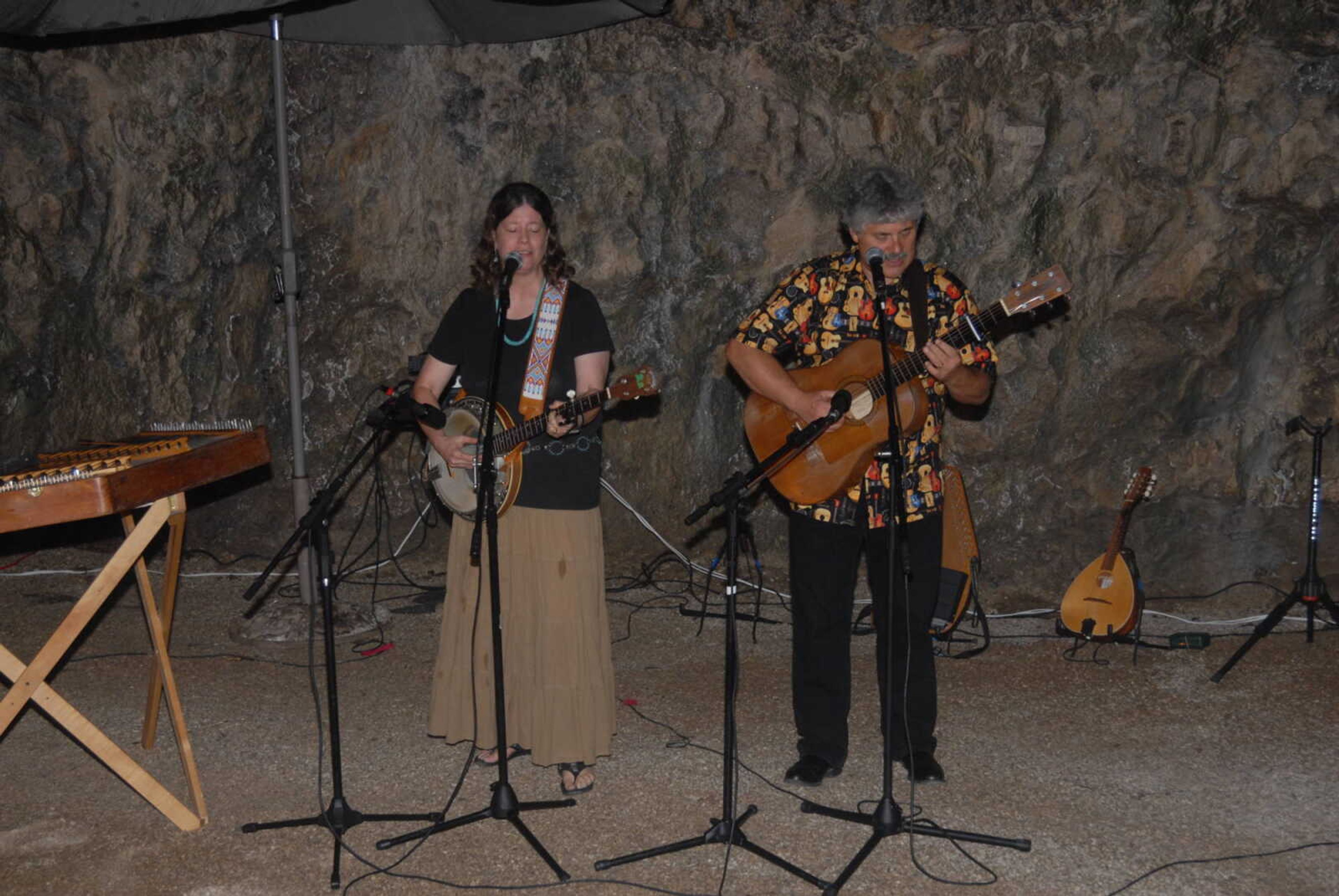 Cathy Barton and Dave Para perform at the first Concert in a Cave at Cave Vineyard. Submitted photo