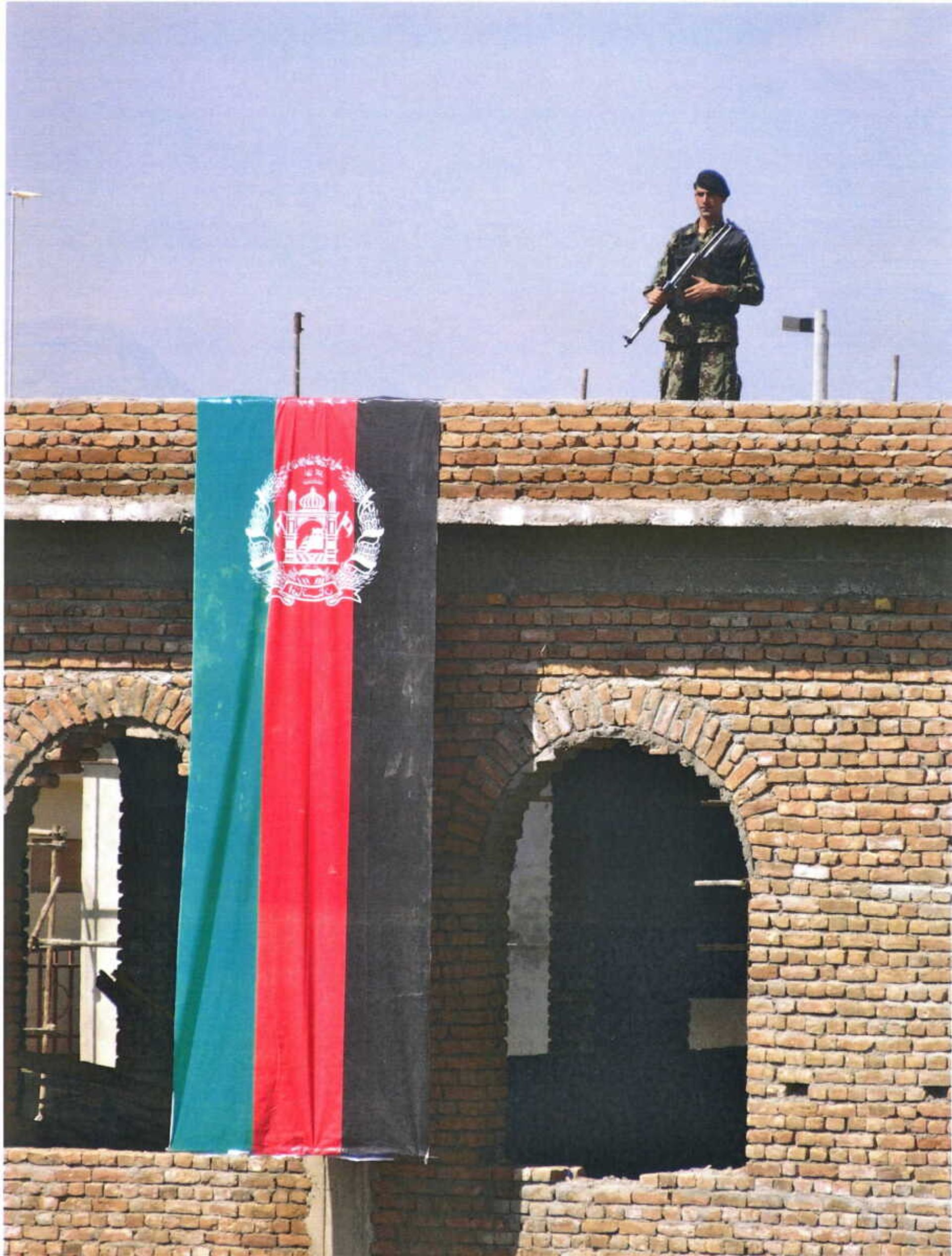  A guard watches a temple in Afghanistan.  Submitted photo