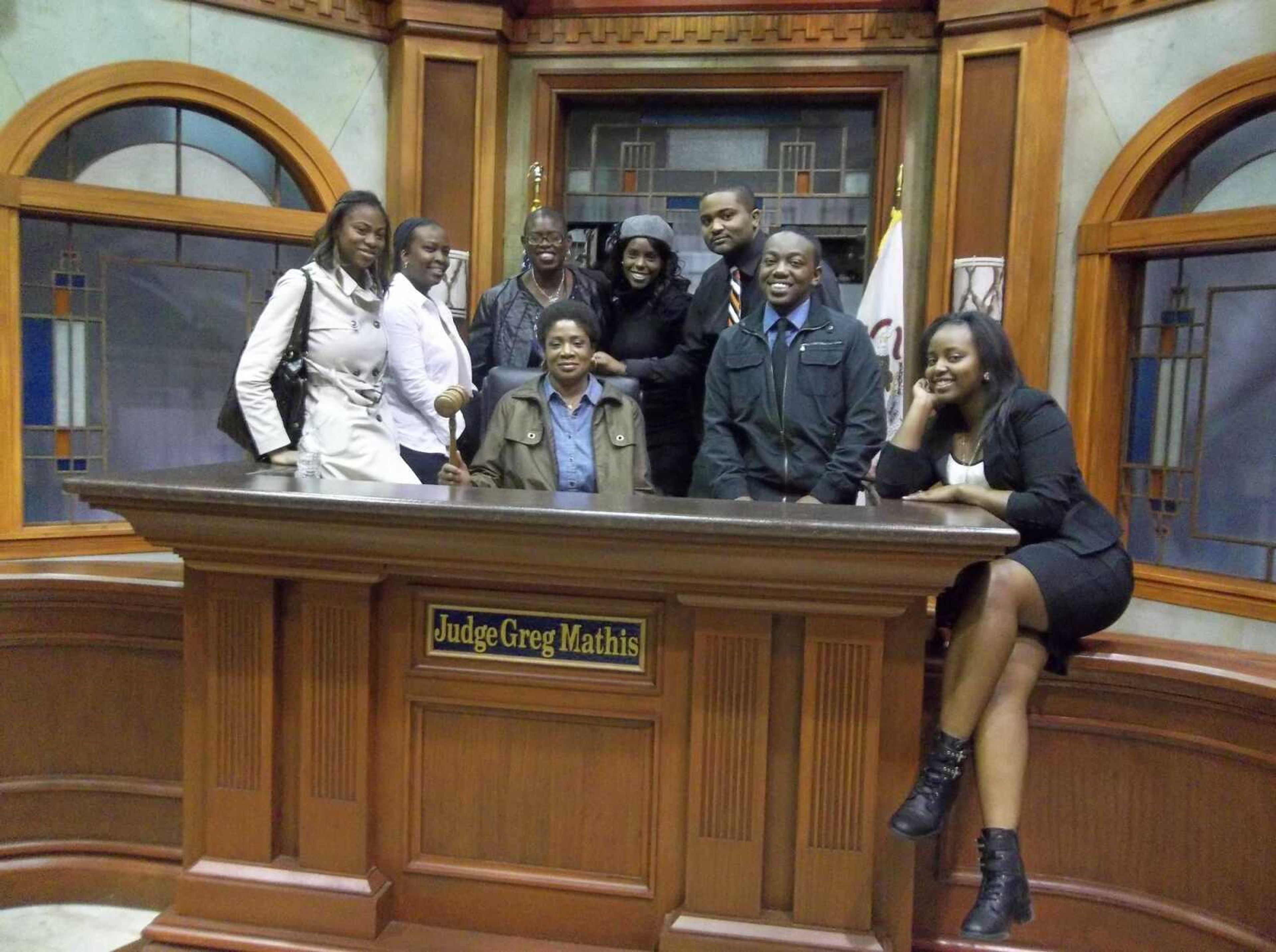 Students and professors from NABJ visited different media outlets in Chicago. One of their stops was the station where the "Judge Mathis" show is filmed. - Photos submitted by Dr. Tamara Zellars Buck