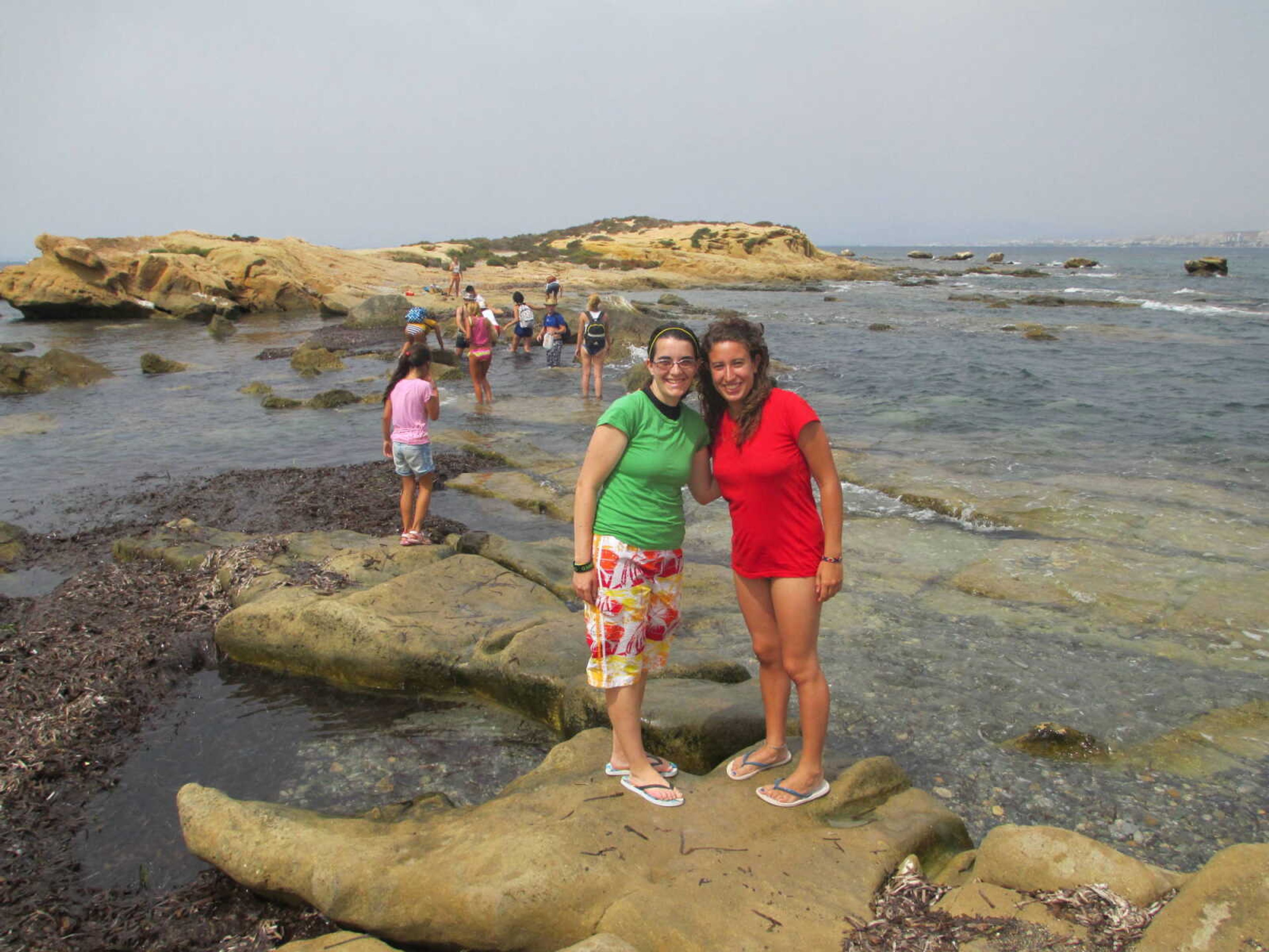 Amy Ahrens and a Spanish friend on an island off the coast of eastern Spain. Submitted photo