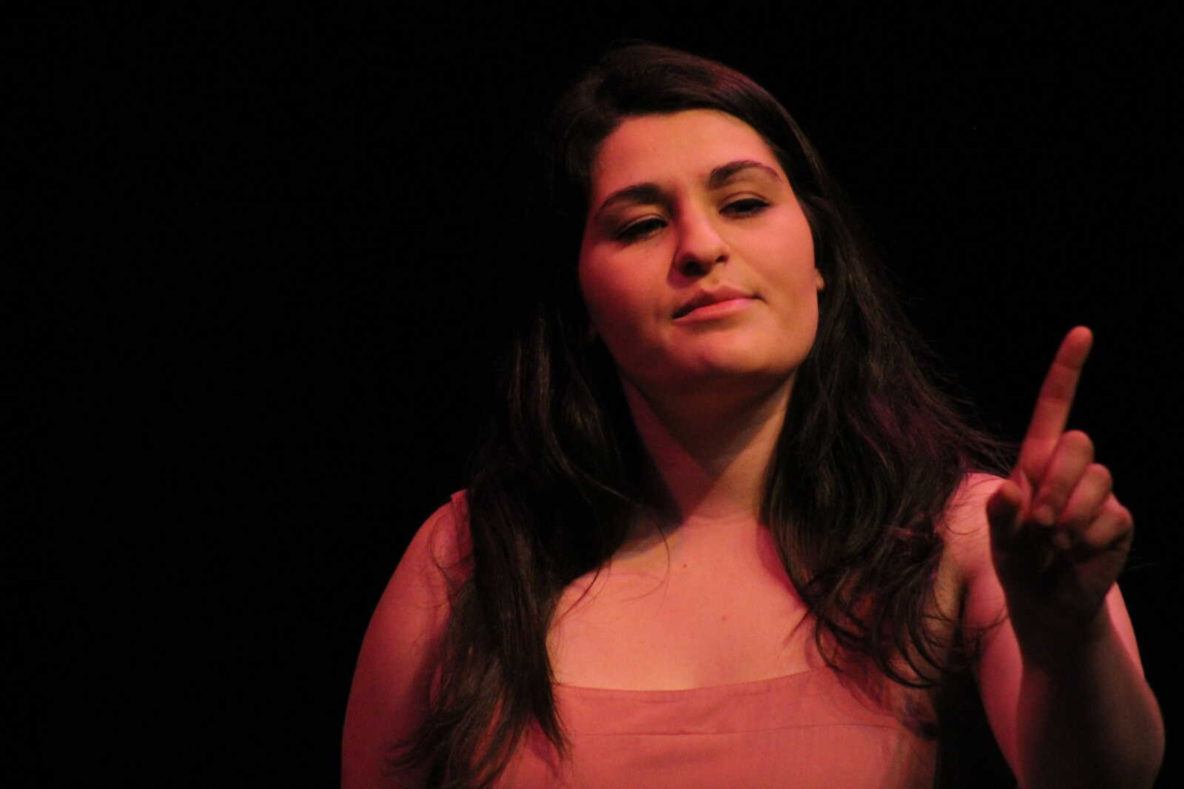 Francesca Bucci performs during a “Pilot 01” rehearsal. May 3, 2018.