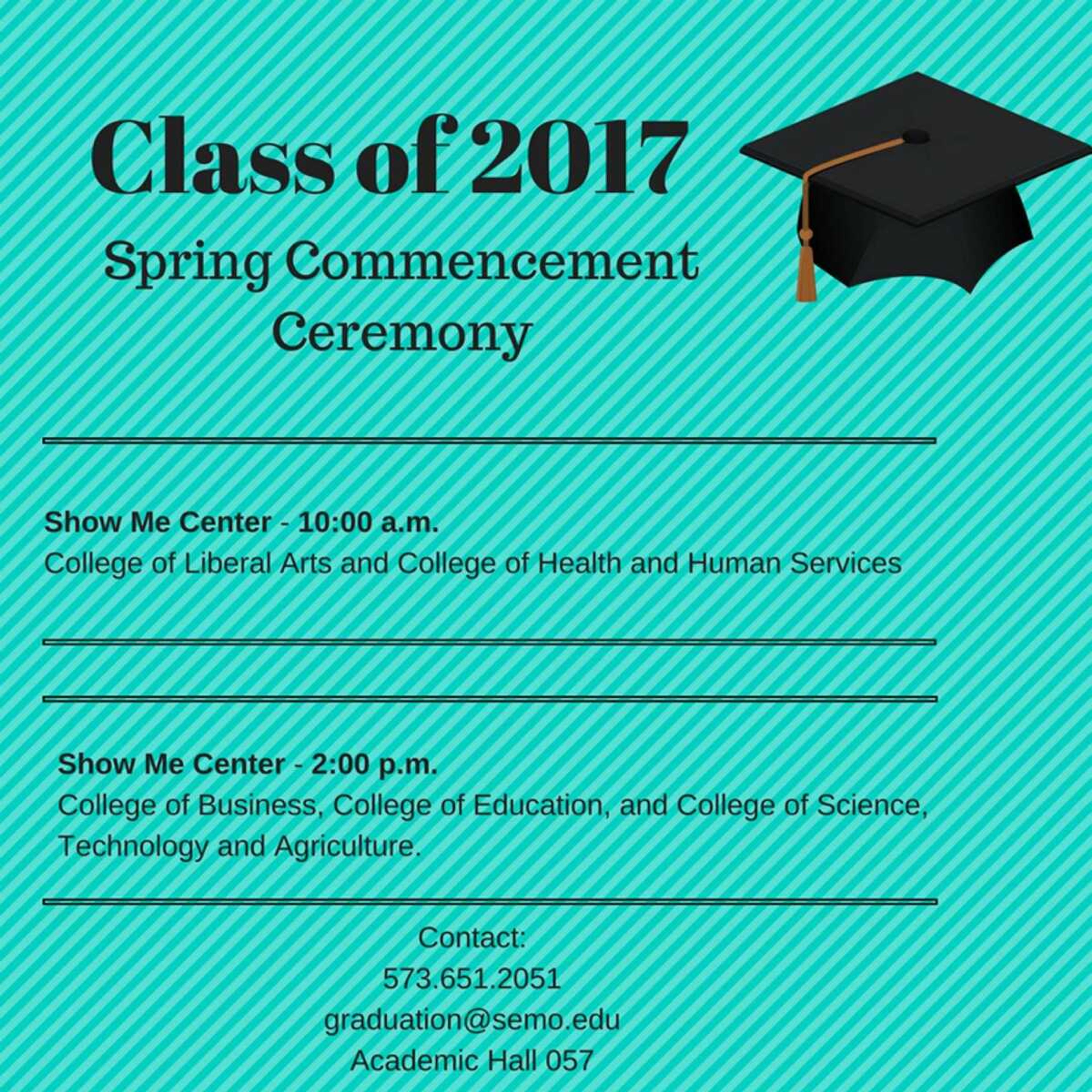 Changes made to spring commencement