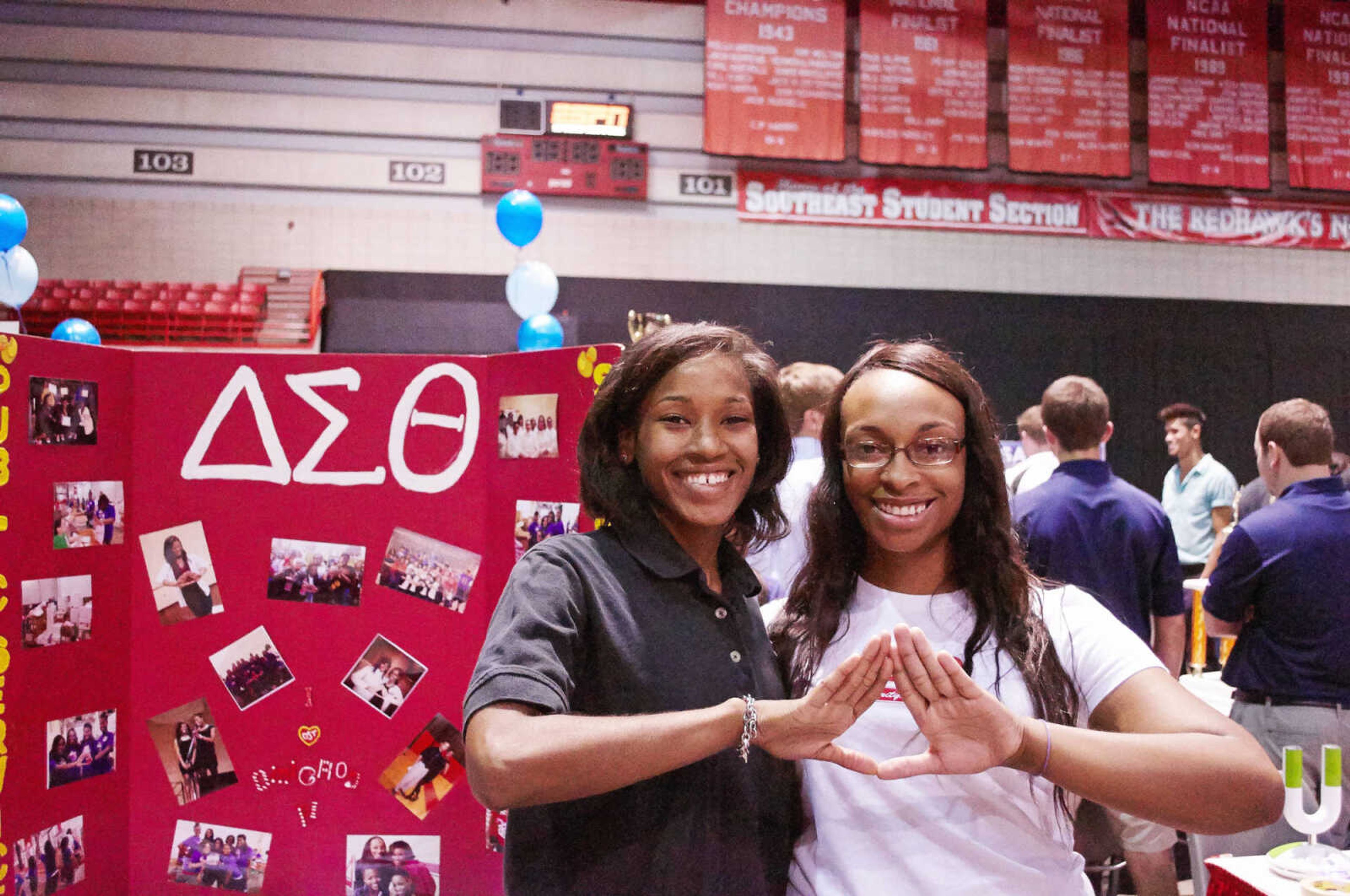 Delta Sigma Theta members at the Welcome Back Picnic. Photo by Alyssa Brewer