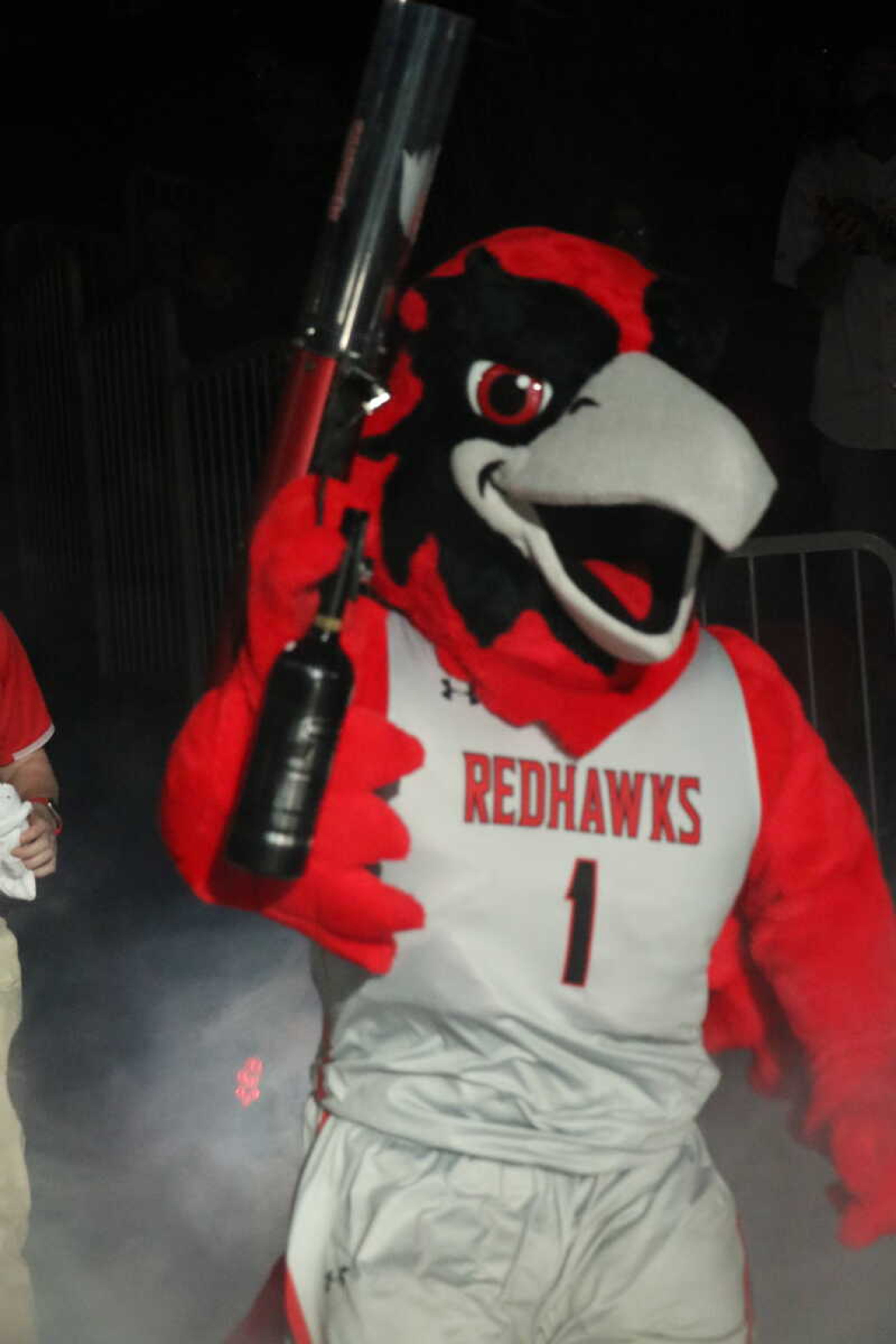 A new fierce looking Rowdy is unveiled during SEMO vs EIU basketball game on Jan. 26 at the Show Me Center.