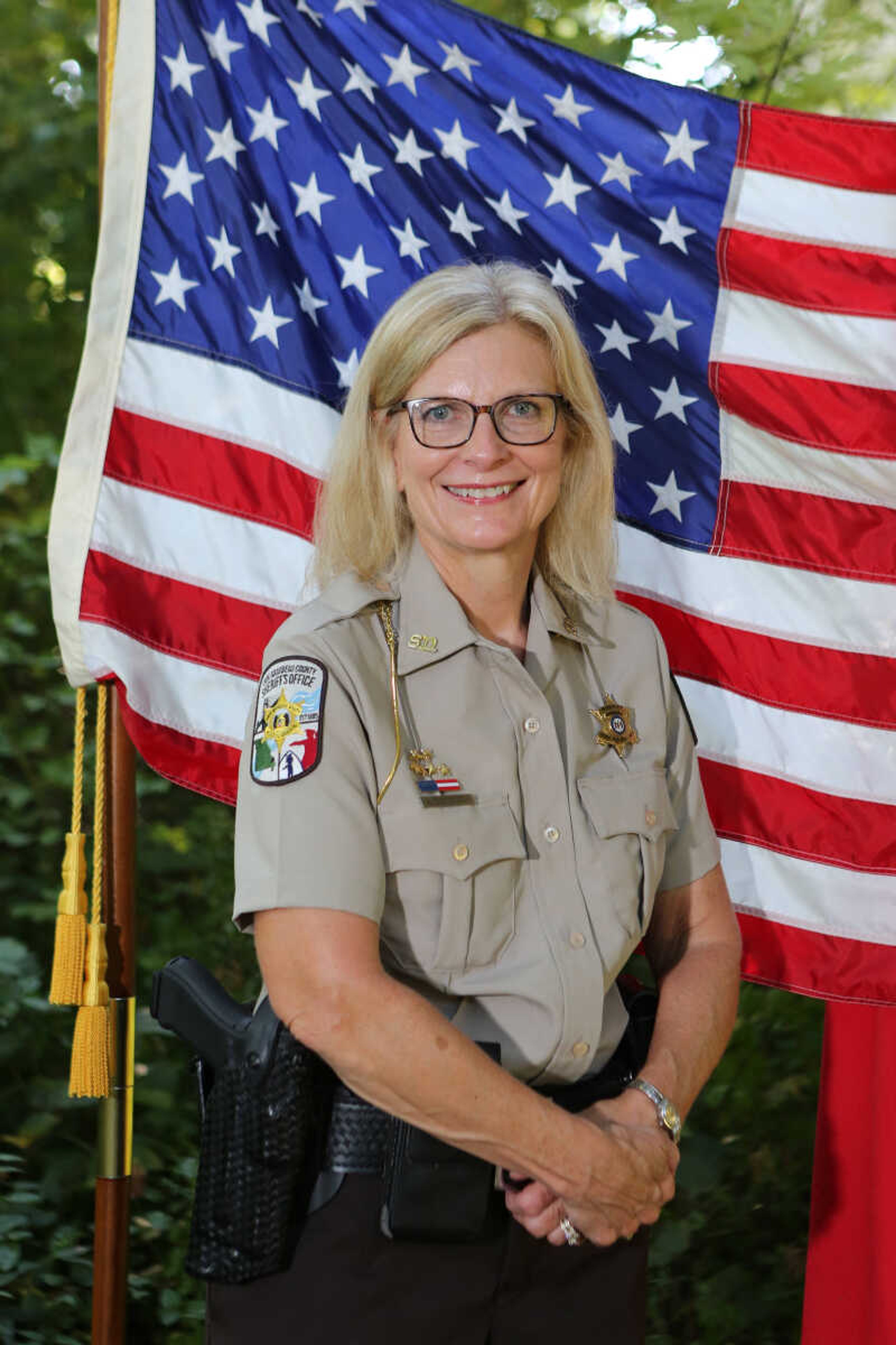Interim sheriff Ruth Ann Dickerson is running unopposed for the upcoming Nov. 6 election. She took over as interim after her predecessor John Jordan resigned. Dickerson will be the first female sheriff for Cape Girardeau County.