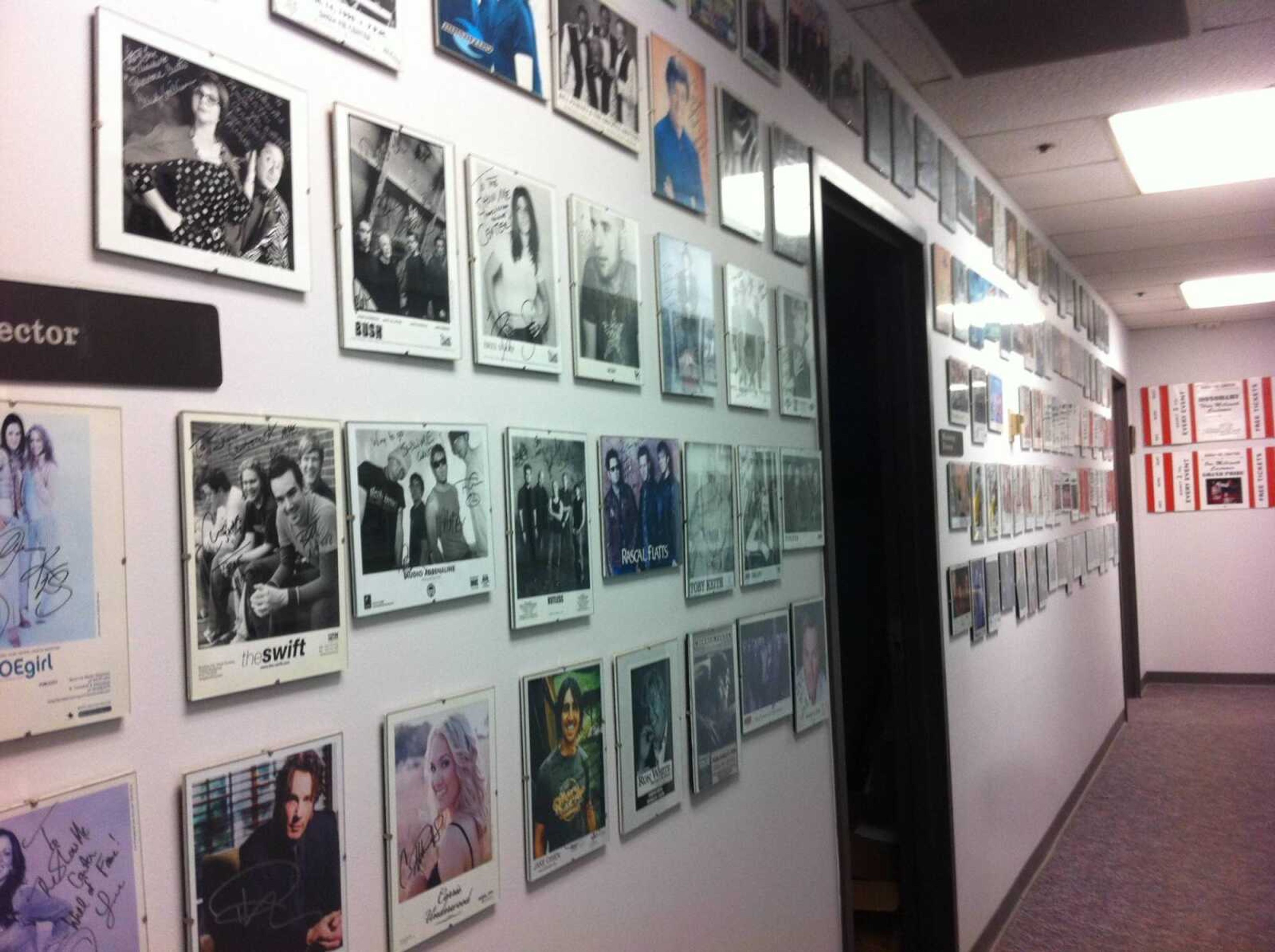 The wall of fame in the Show Me Center. Photo by Bailey McCormick