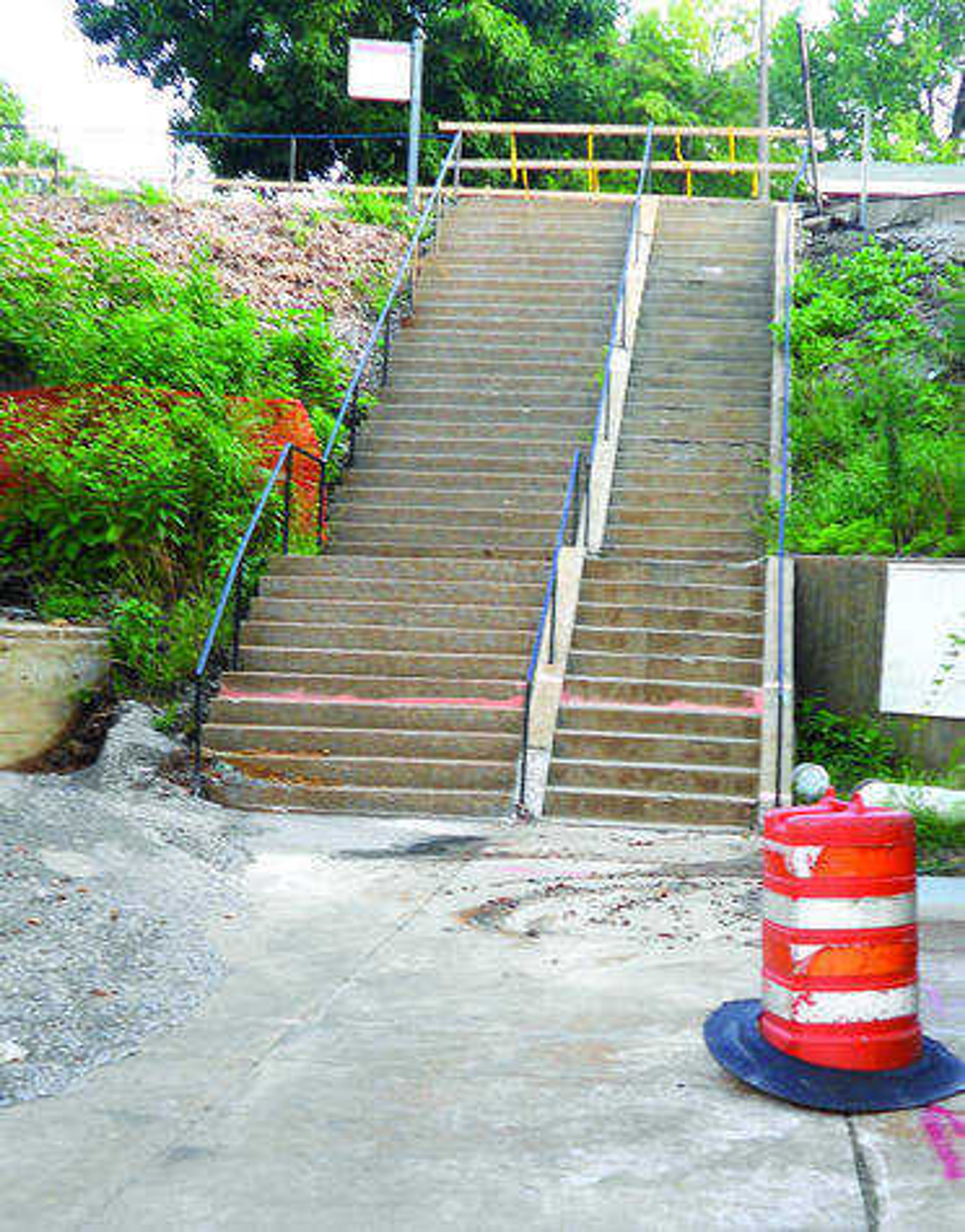 Current Brandt Stairs before the Completed Renovation