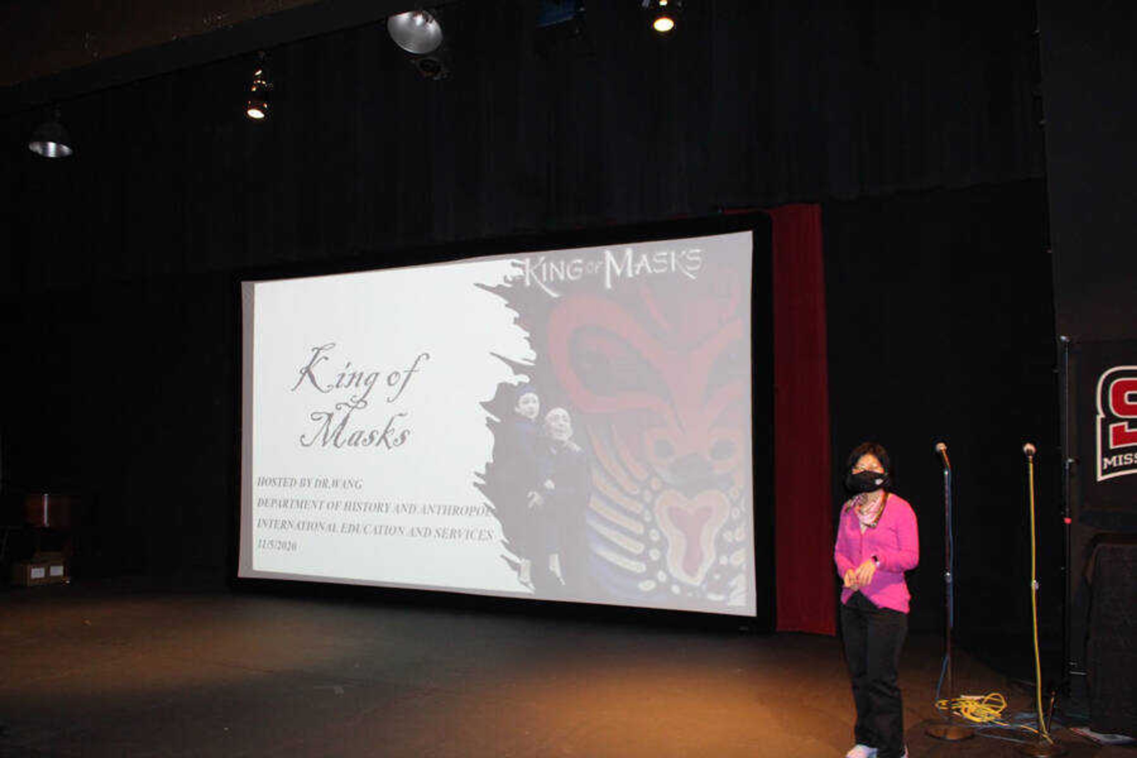 Instructor of Chinese and Chinese History Shu-Chuan Wang-McGrath hosts the first film, “King of Masks,” at the International Film Series on Thursday, Nov. 5. The film series occurs in Rose Theater every Thursday until Thanksgiving break.