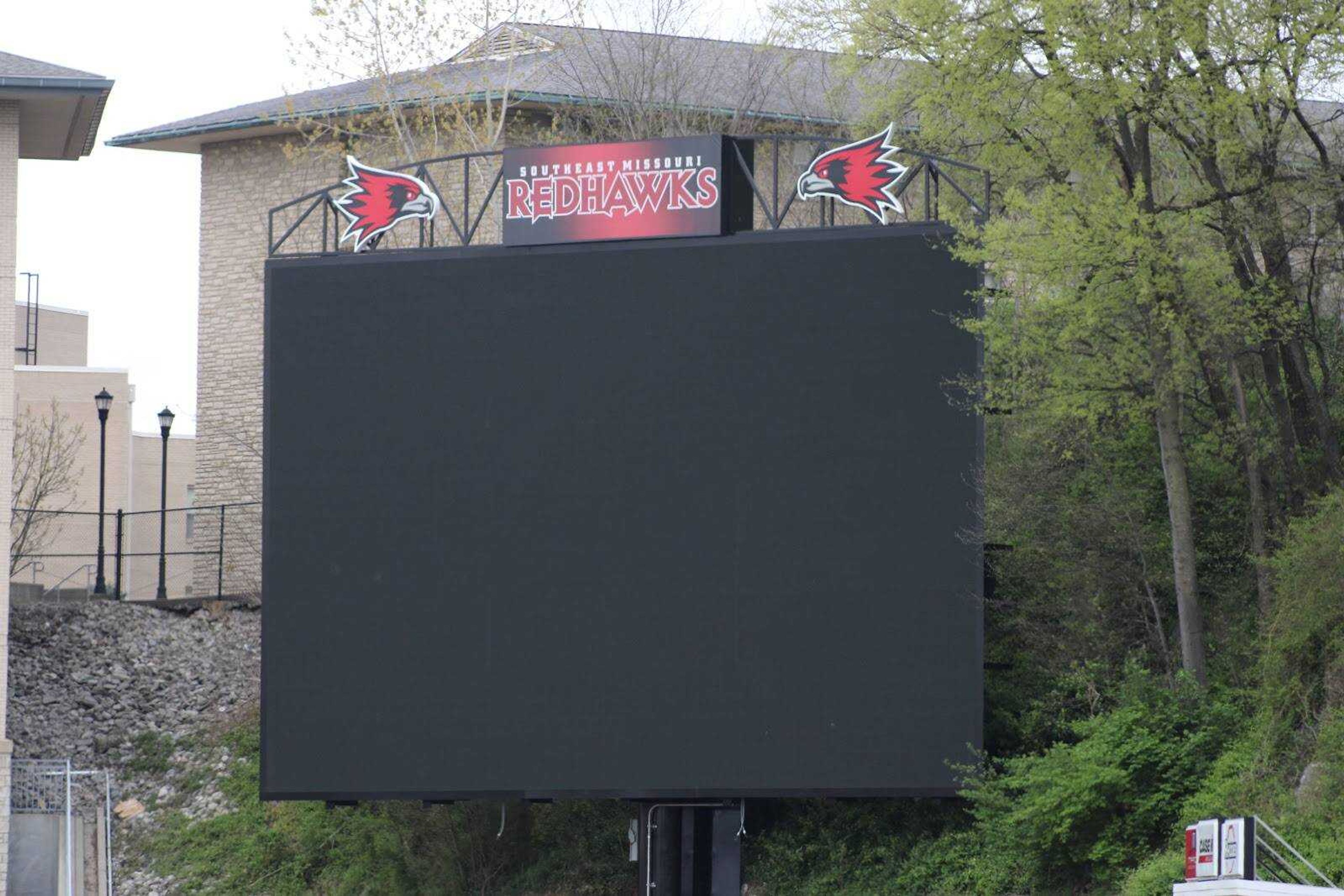 Southeast’s new video board at Houck Field was completed in early April, and cost an estimated $710,000.
