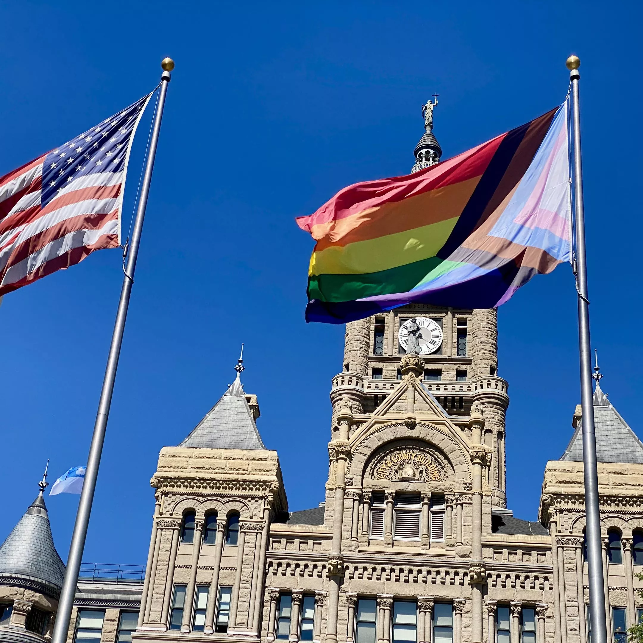 Salt Lake kicks off Pride Month with flag raising at City Ha...