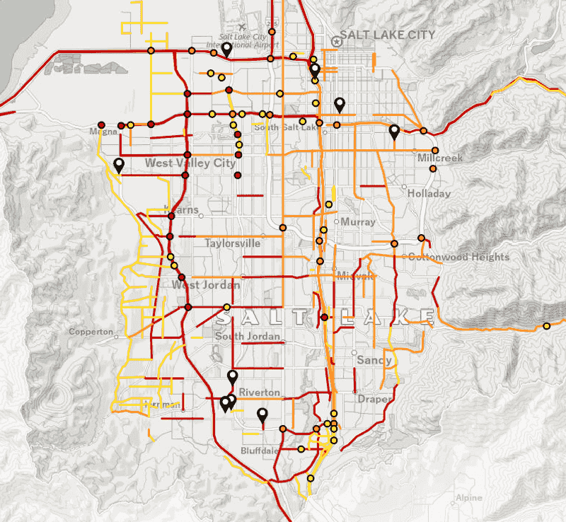 List: Every Salt Lake County road slated for widening by 2055.