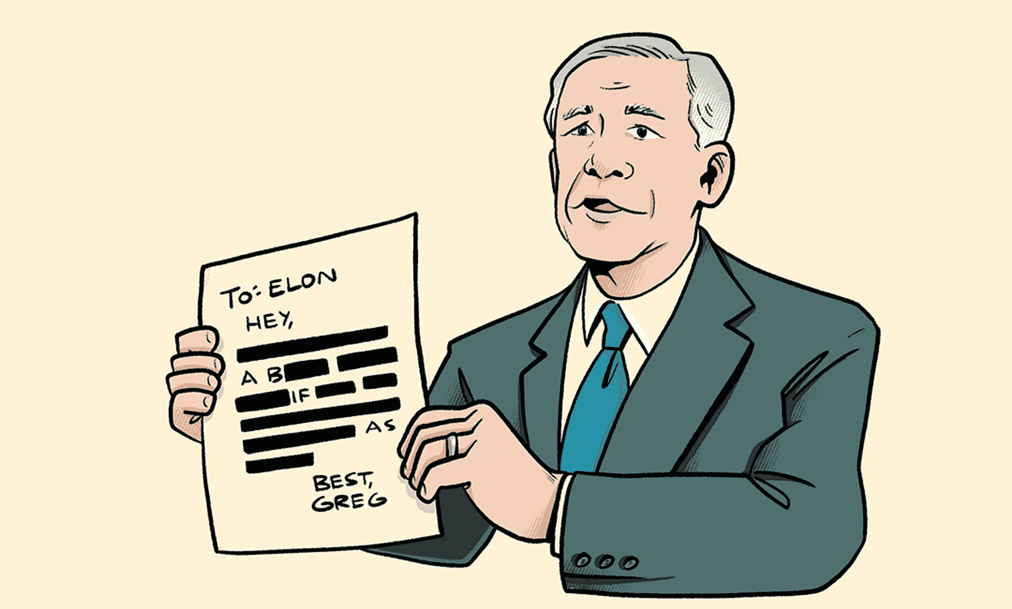 Out of 1,400 pages of emails between Texas Gov. Greg Abbott and Elon Musk, 1,200 were fully redacted.