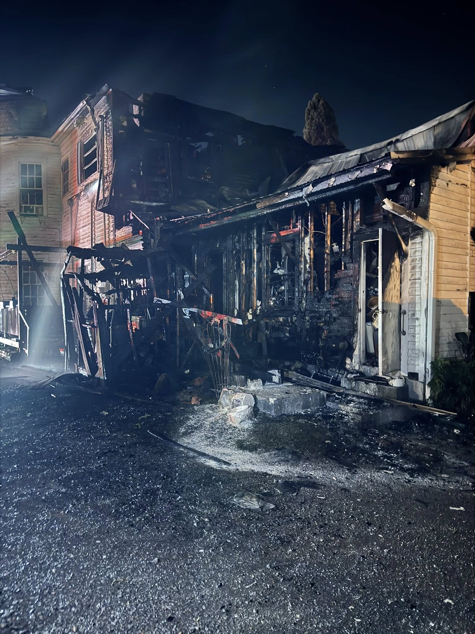 Cherry Street home heavily damaged in overnight fire