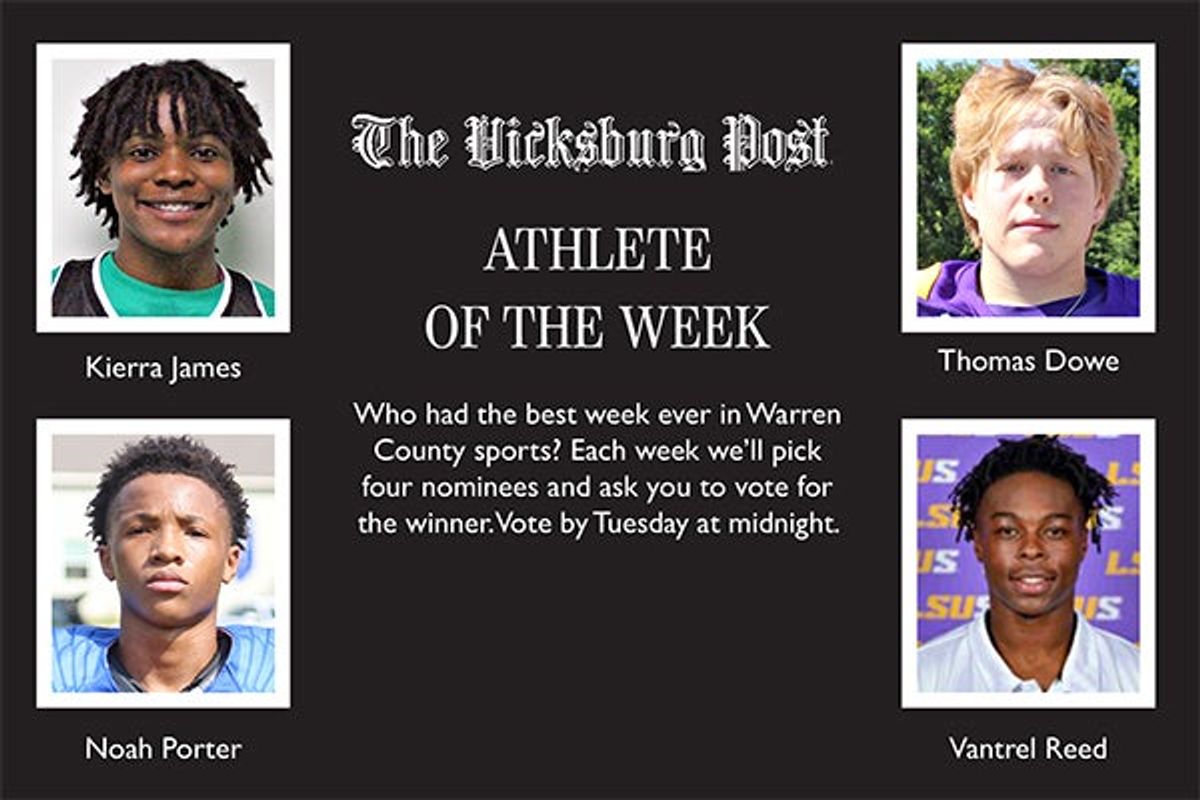 Vantrel Reed Vote now in The Vicksburg Post's Athlete of the Week contest