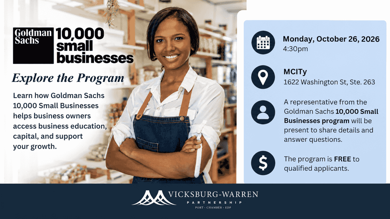 Chamber to host Goldman Sachs small business program session...