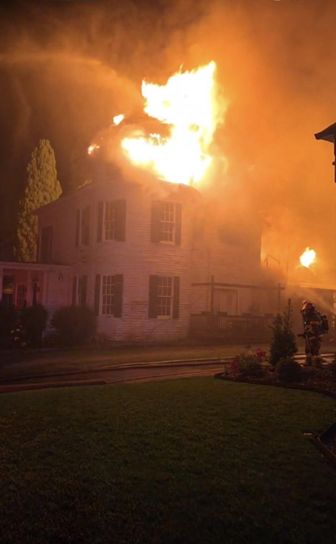 Cherry Street home heavily damaged in overnight fire
