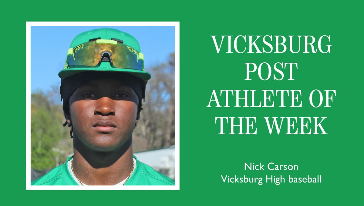 Vicksburg's Nick Carson is The Post's Athlete of the Week