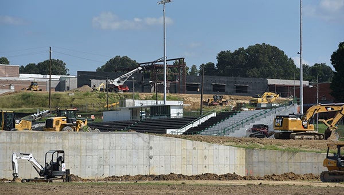 School construction progressing