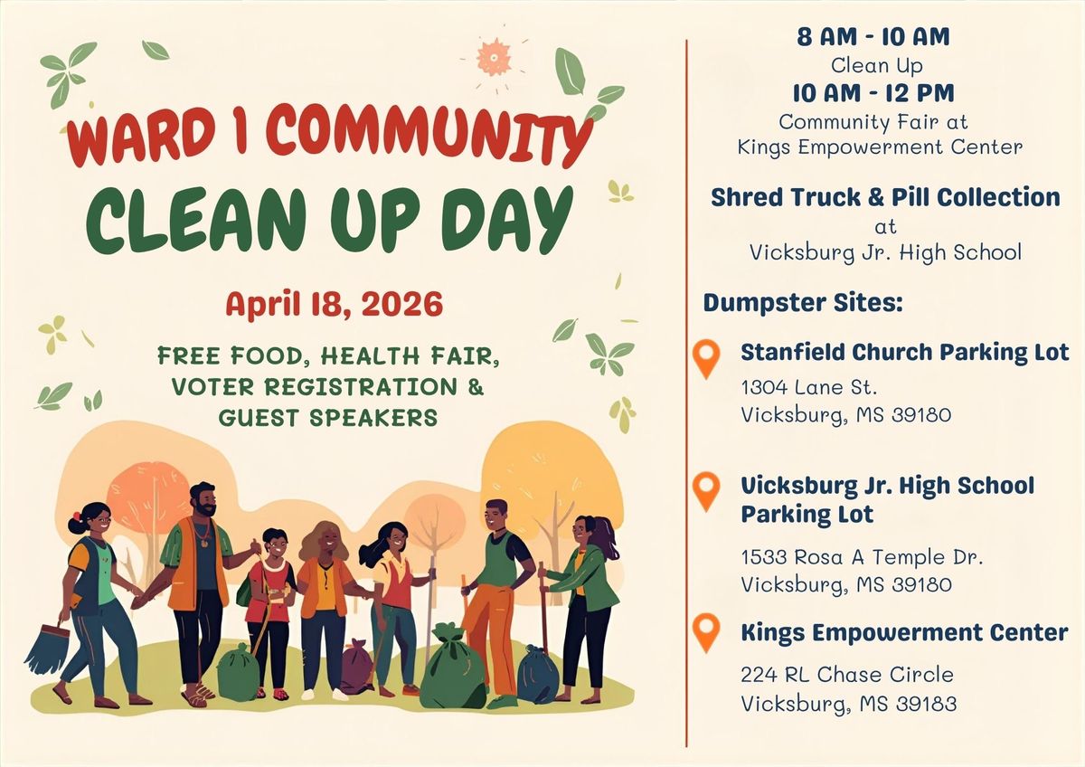 Ward 1 cleanup day to offer services, food and community fai...