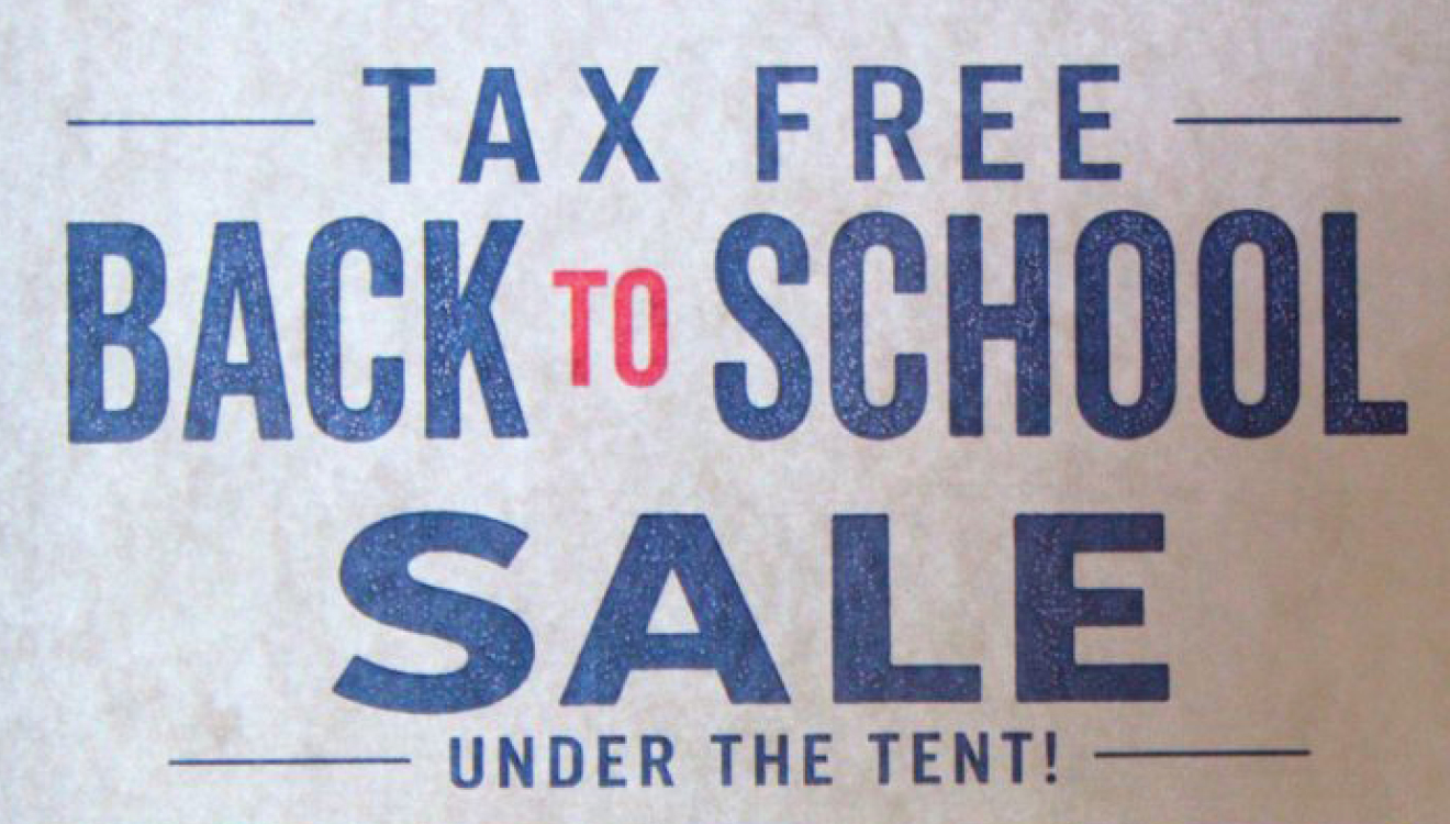 Tax free weekend returns with back-to-school savings