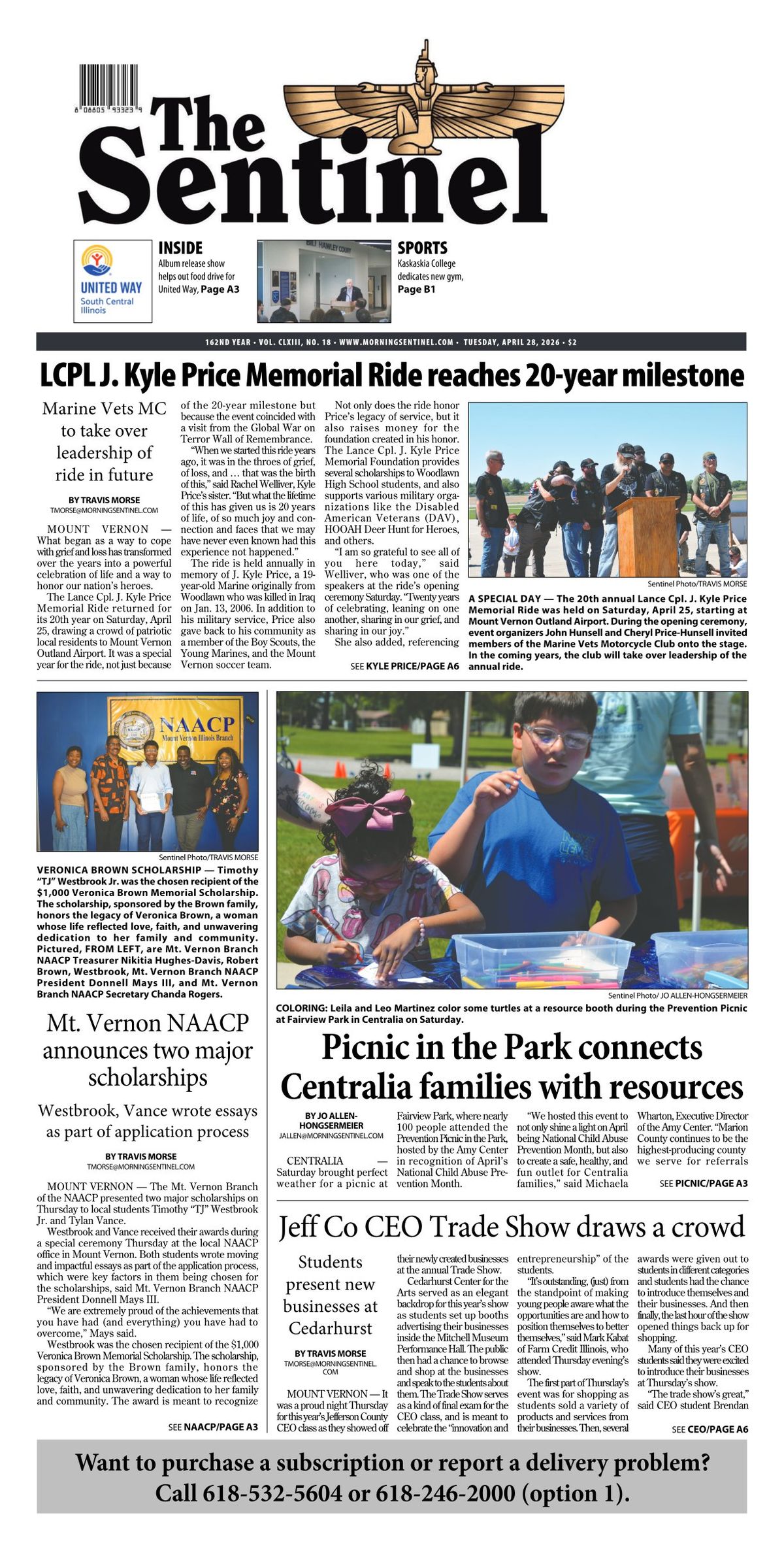 The Morning Sentinel, April 28