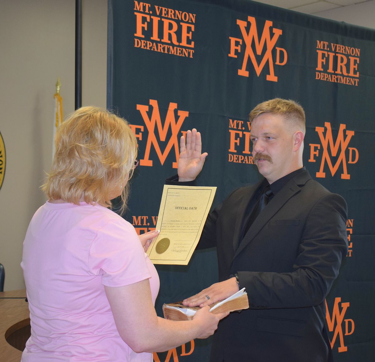 MVFD swears in two new firefighters