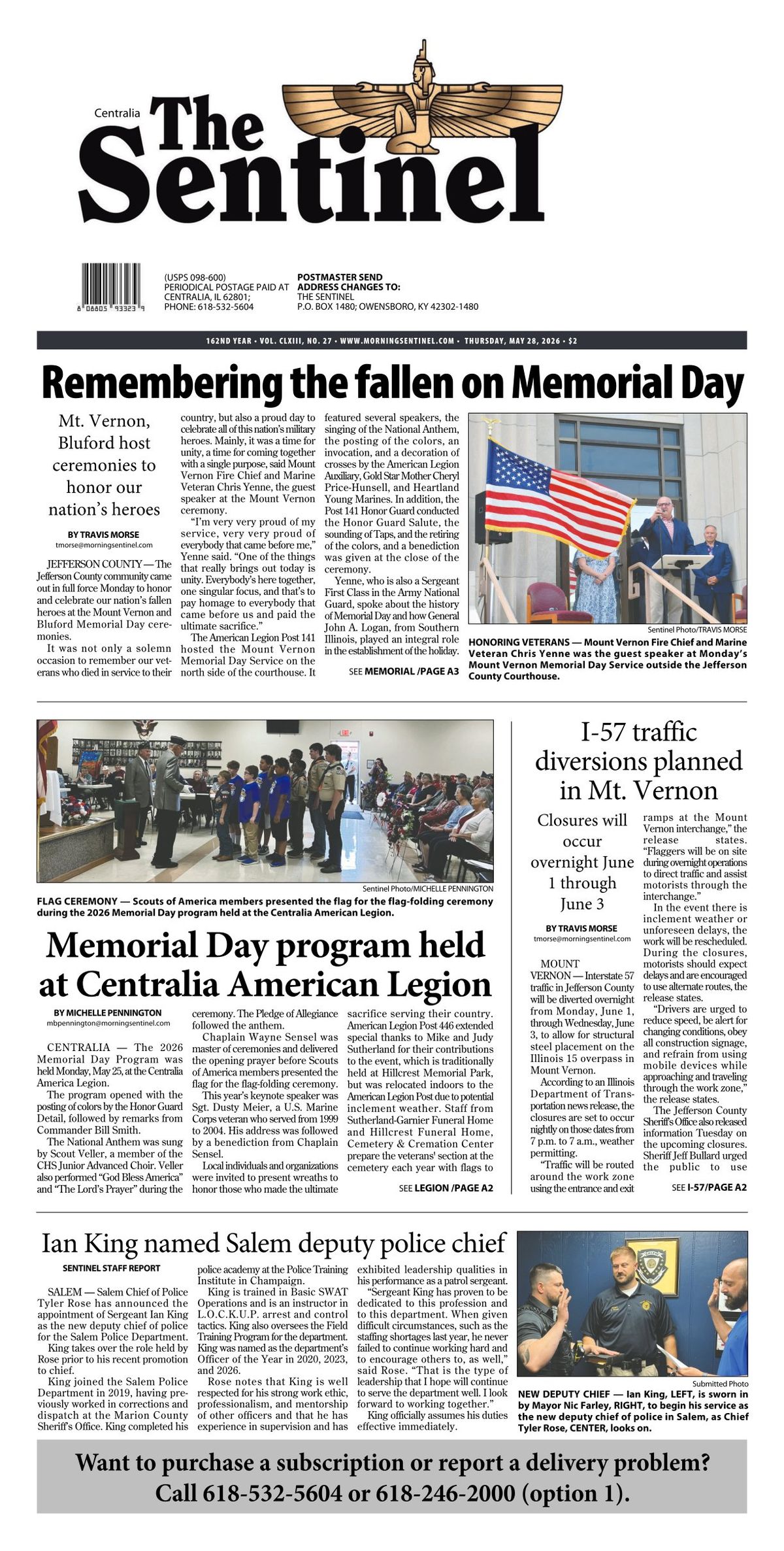The Morning Sentinel, May 28