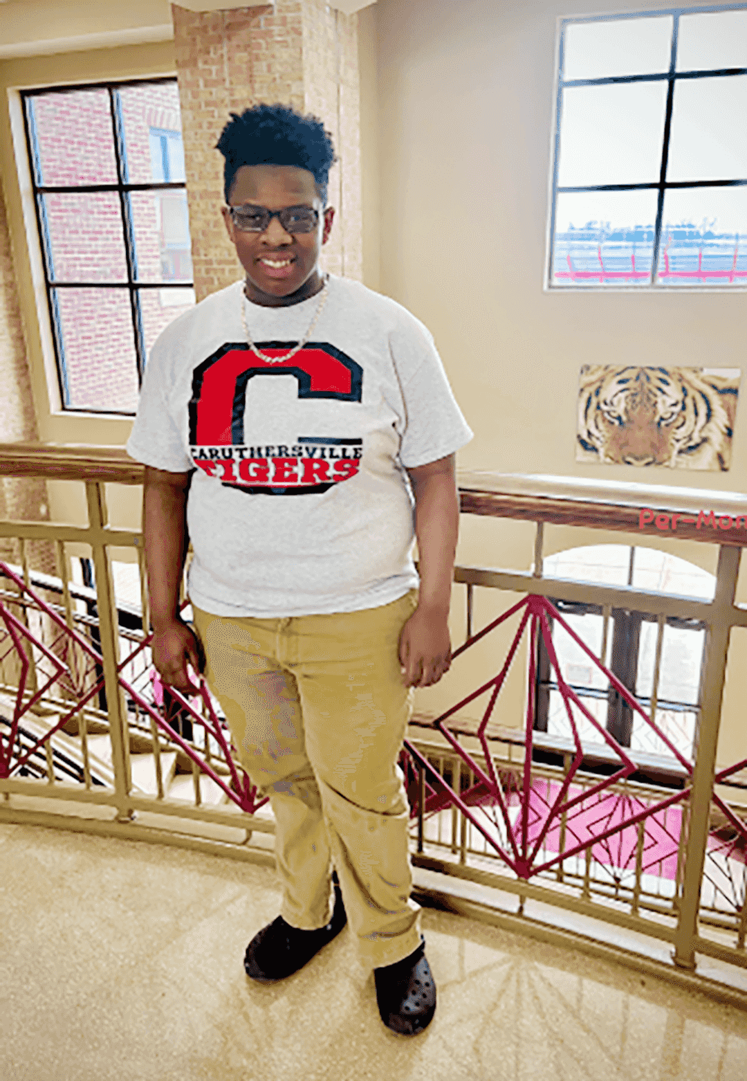 Teachers praise student of the week Maurice Bryant for kindness and re...