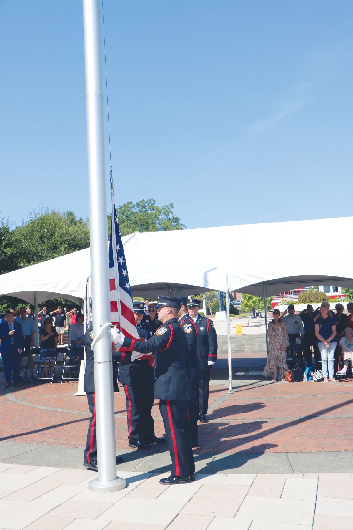 Macon honored in Memorial Flag-Raising Ceremony