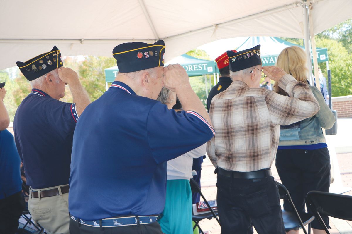 McIlvain honored at Memorial Flag-Raising Ceremony